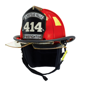 Cairns 1044 Helmet, OSHA NFPA, | TheFireStore Red