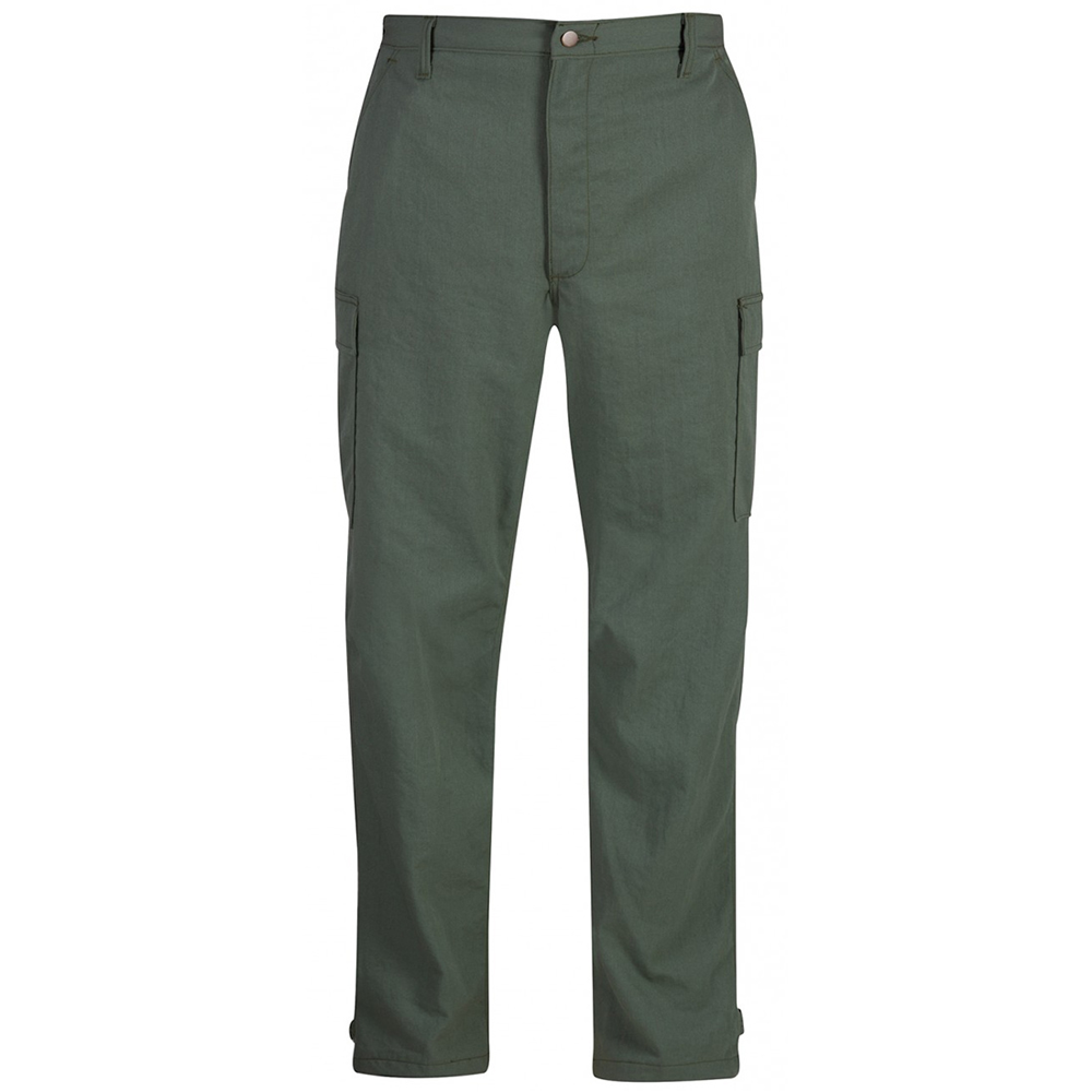 Green Propper Wildland Fire Fighter Tear Flame Resistant Pleated Knees Pants 