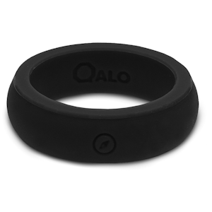 QALO Men's Outdoors Black Silicone Ring - 16